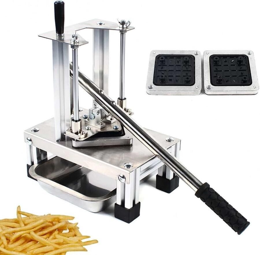 Aardappelsnijder frietsnijder roestvrij staal frietsnijmachine verticale aardappelchipsnijder groentesnijder
