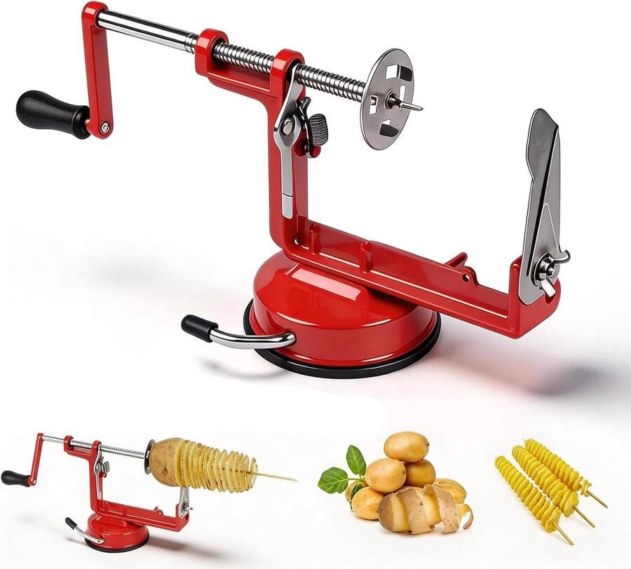 Aardappelsnijder roestvrij staal voor spiraalaardappelen en zoete aardappelen