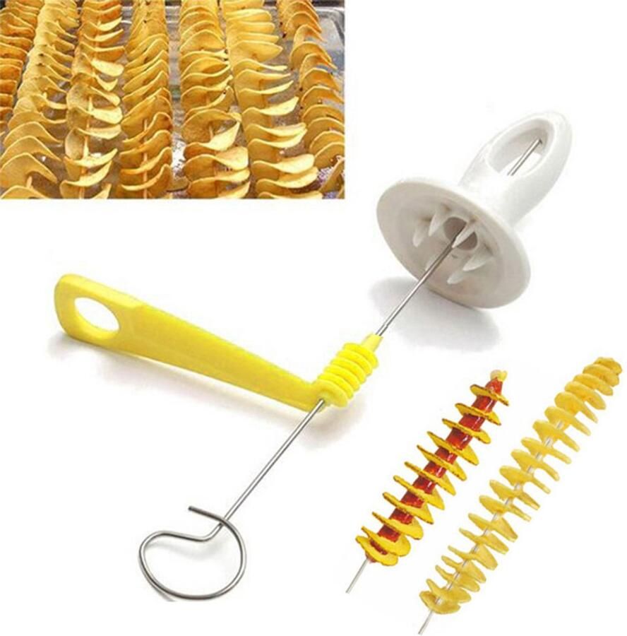 Aardappelsnijmachine Plastic 5 Sets Draaien Twisted Snijmechanisme