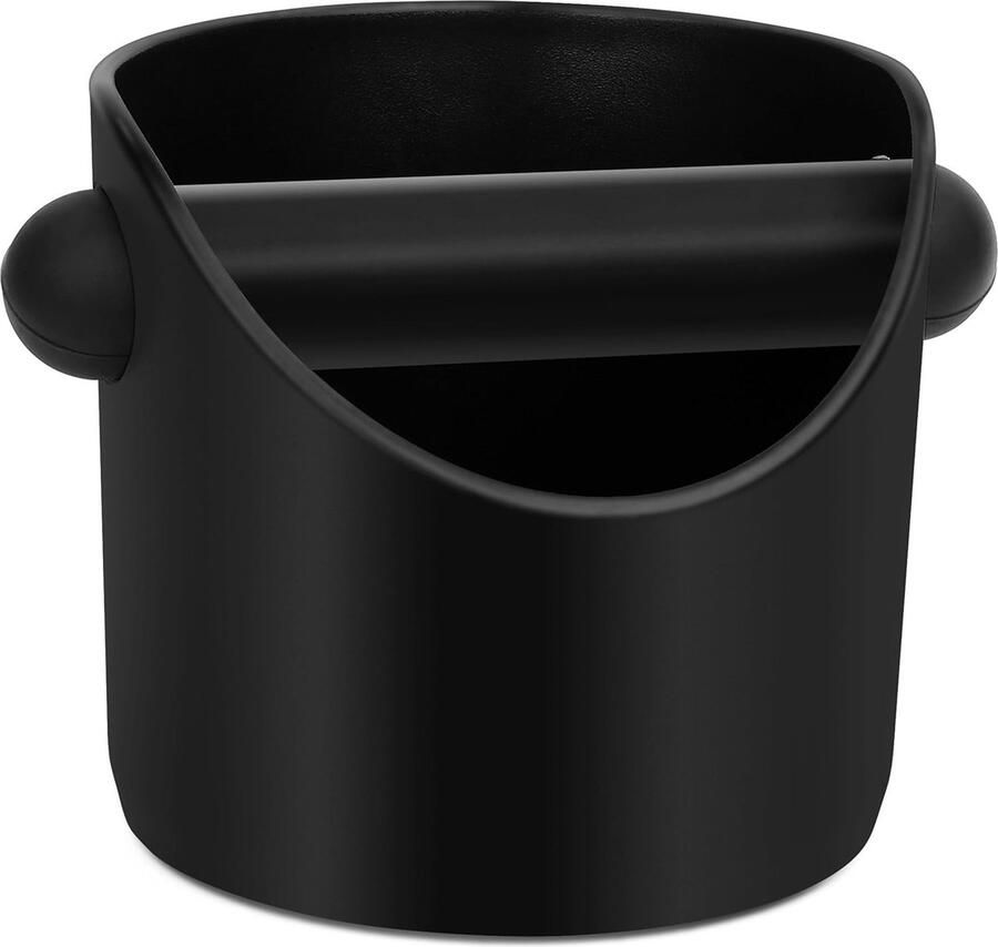 ABS Koffie Grind Knock Box Espresso Koffie Knock Box voor Barista Schokabsorberende Duurzame Koffie Espresso Knock Box Dump Bin Grind Afvalbak met Verwijderbare Afneembare Knock Bar en Antislip Basis groente