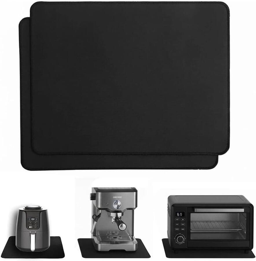 Absorberende Onderzetter 35 x 30 cm Antislip Rubber Mat voor Airfryer Koffiezetter en Magnetron