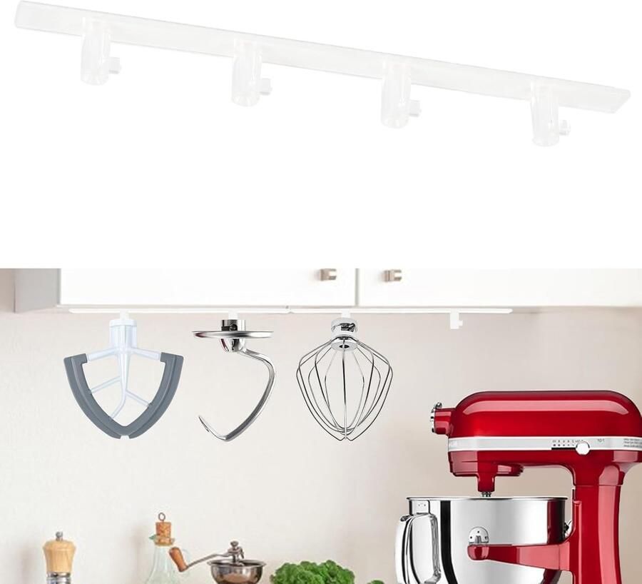 Accessoirehouders Mixer Opbergbakjes Keuken Organisatie Set van 4 stuks 17.5 x 6.5 x 2 cm