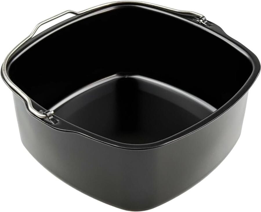 Accessoires 7 inch taartvorm bakvormen friteuse bakvorm cakepan pizzavorm broodbakmand luchtfriteuse met handvat airfryer taartpan taarthouder friteuse voor HD9925 HD9860