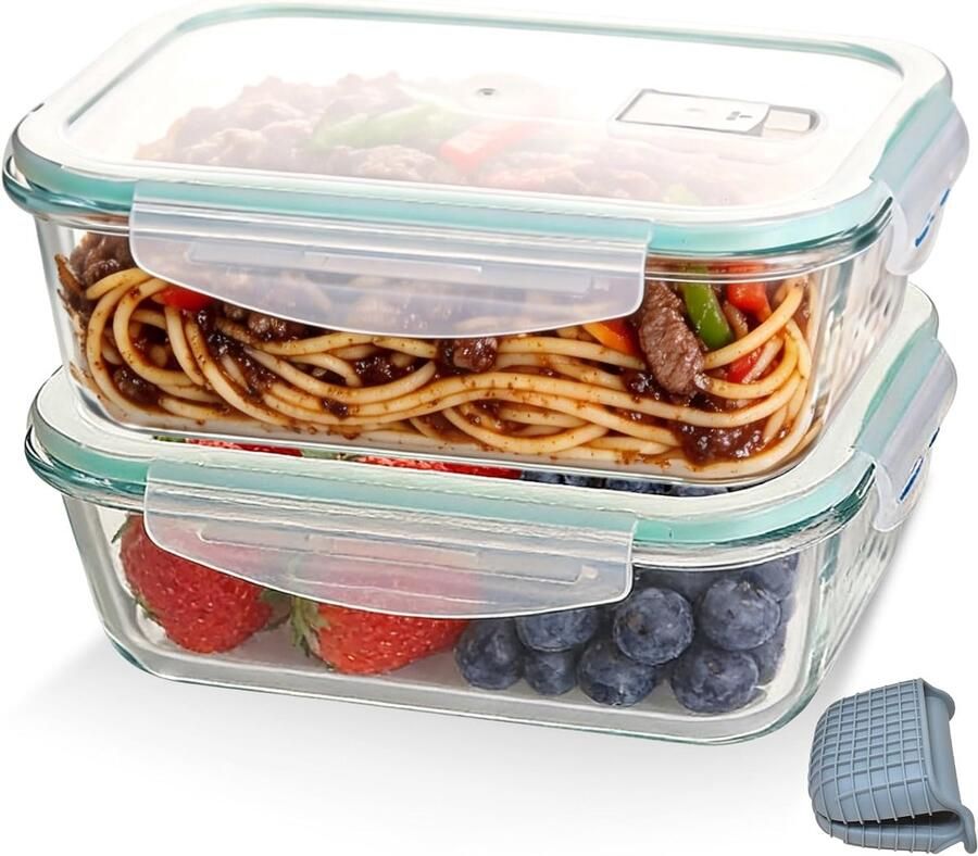 Accessoires voor airfryer: transparant glazen deksel hittebestendig borosilicaatglas ovenschaal multifunctionele heteluchtfriteuse glazen container voor Cosori voor keuken en opslag