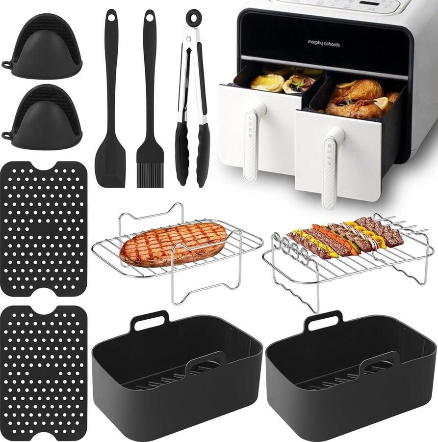 Accessoires voor heteluchtfriteuse 10 stuks Foodi Dual Zone 76-95 liter