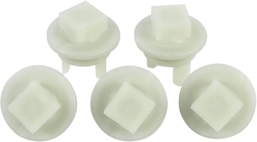 Accessoires voor Keukenmachine 5-delige Set Vervangende Onderdelen voor Vleesmolen Plastic Tandwiel en Gear Sleeve in Wit
