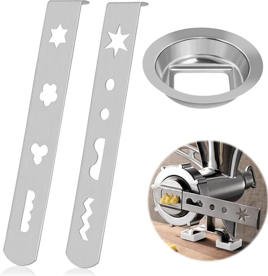 Accessoires voor vleesmolen 2 accessoires voor vleesmolen banketbakkerij met verbindingsring gebakaccessoires voor het maken van koekjes desserts gehakt
