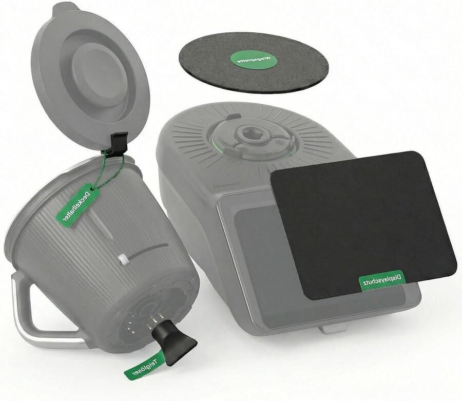 Accessoireset Keukenmachine Keuken Gadgets Efficiënter Koken Complete 4-delige set 25 x 17 x 2.5 cm Grijs