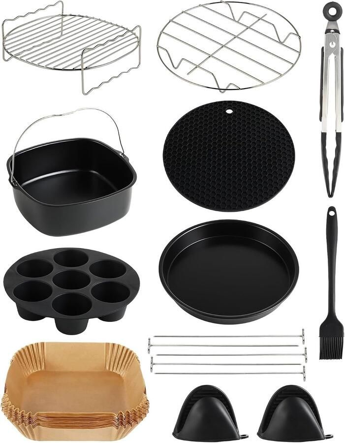 Accessoireset voor heteluchtfriteuse voor Cosori Turboblaze XXL 6 l Cosori Turbo Tower Pro Smart 10 8 l dubbele stack Cosori XXL 5 l 6 2 l Philips XXL 7 3 l 8 3