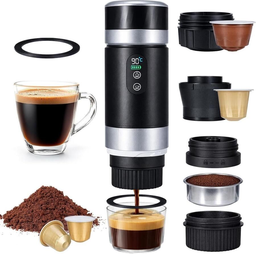 Accu Koffiezetapparaat Draadloos Compact Ontwerp Snelle Bereiding Voor Koffieliefhebbers