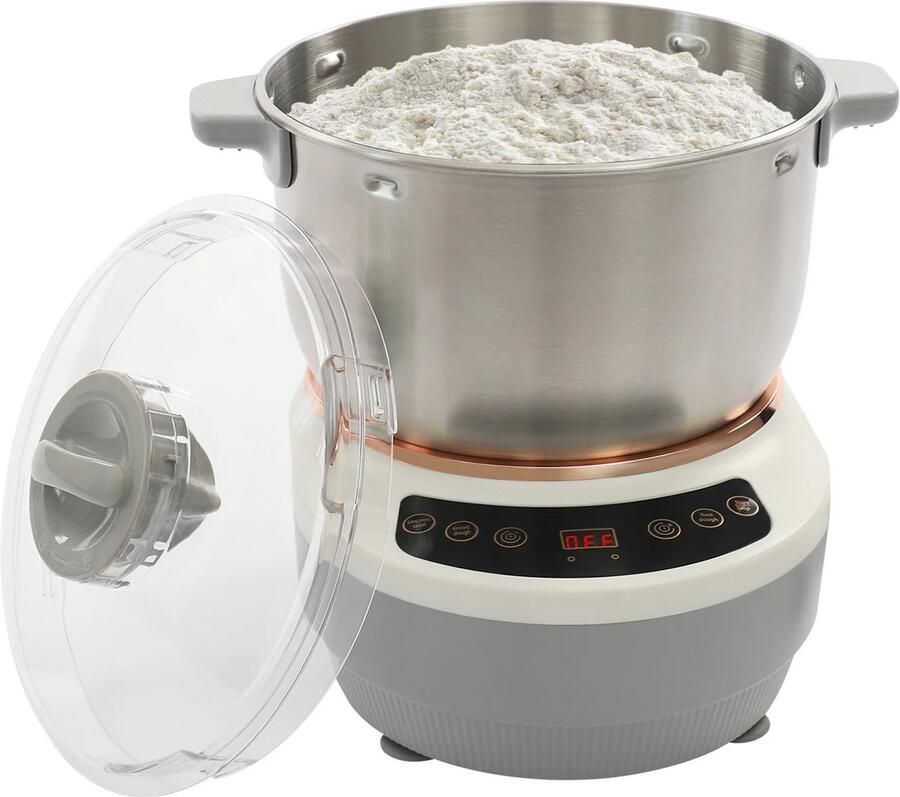 Lunekiss 7L Deegmixer RVS met Fermentatie 45°C Timer 1-40 min 250W Koperen Motor EU-stekker Touchbediening