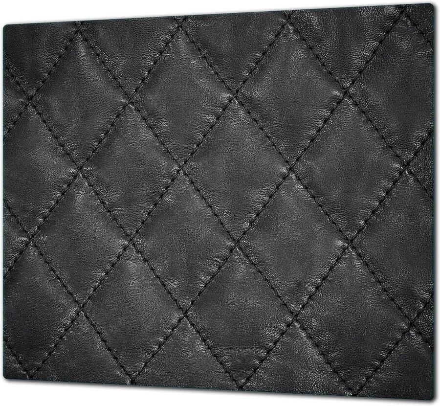 Achterwand Keuken Spatwand Glas Bescherming Koken Gehard Glas 65 x 60 cm Zwart - Foto 1
