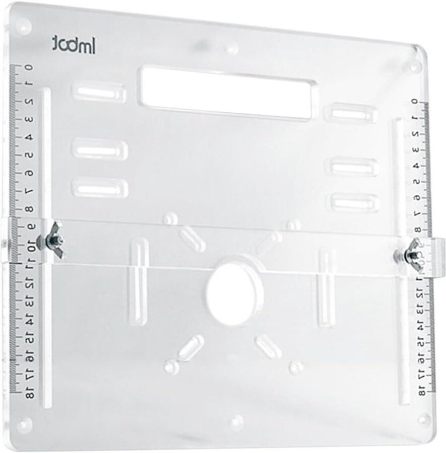 Acryl Gids Plaat Basisplaat Snijmachine Houtbewerking Projecten Precisie Millimeterschaal S: 28cm x 25cm Transparant