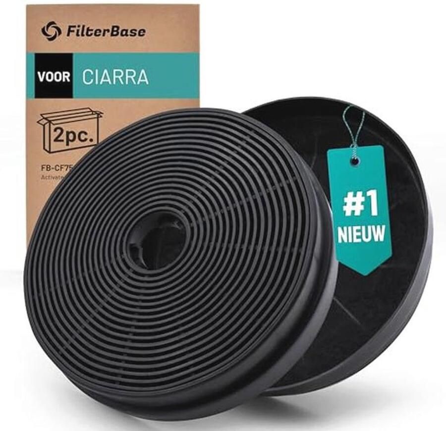 Actieve Koolstoffilter voor Afzuigkap 2 Stuks