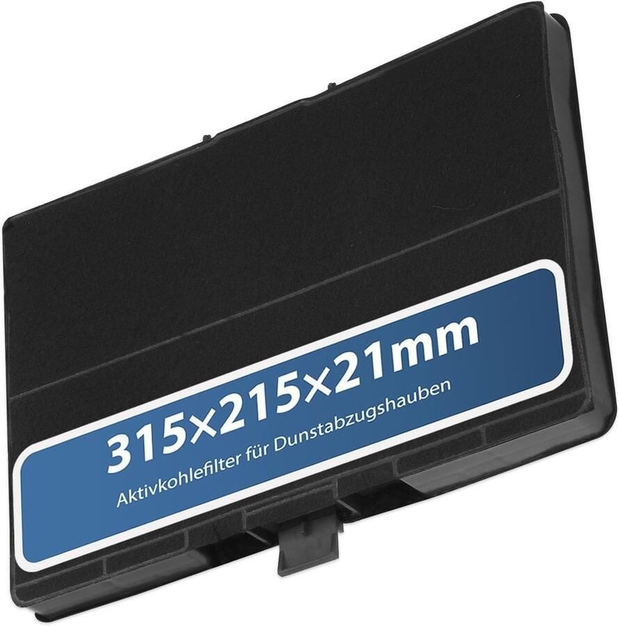 Actieve Koolstoffilter voor Afzuigkappen Vervangingsfilter voor Bosch Siemens en Neff 317 x 215 x 21 mm Verbeterde Luchtkwaliteit en Geurverwijdering
