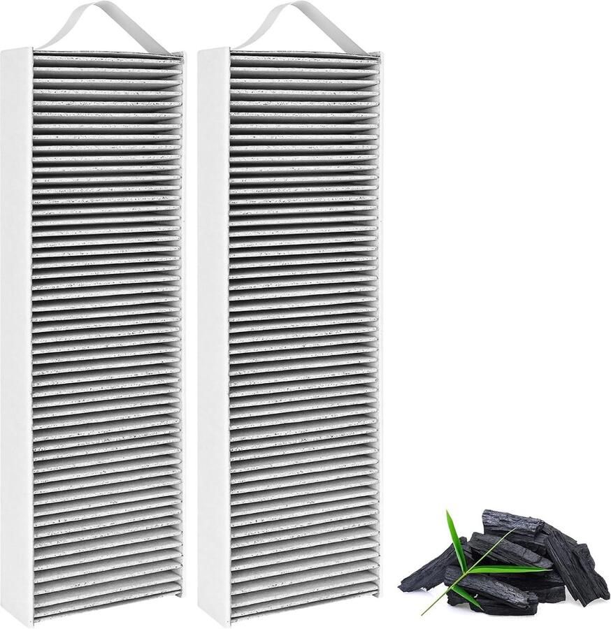 Actieve Koolstoffilters Set van 2 voor B X Pure S Pure PURU PUXU Afzuigkap Vervangingsfilters voor Luchtzuivering en Geurverwijdering