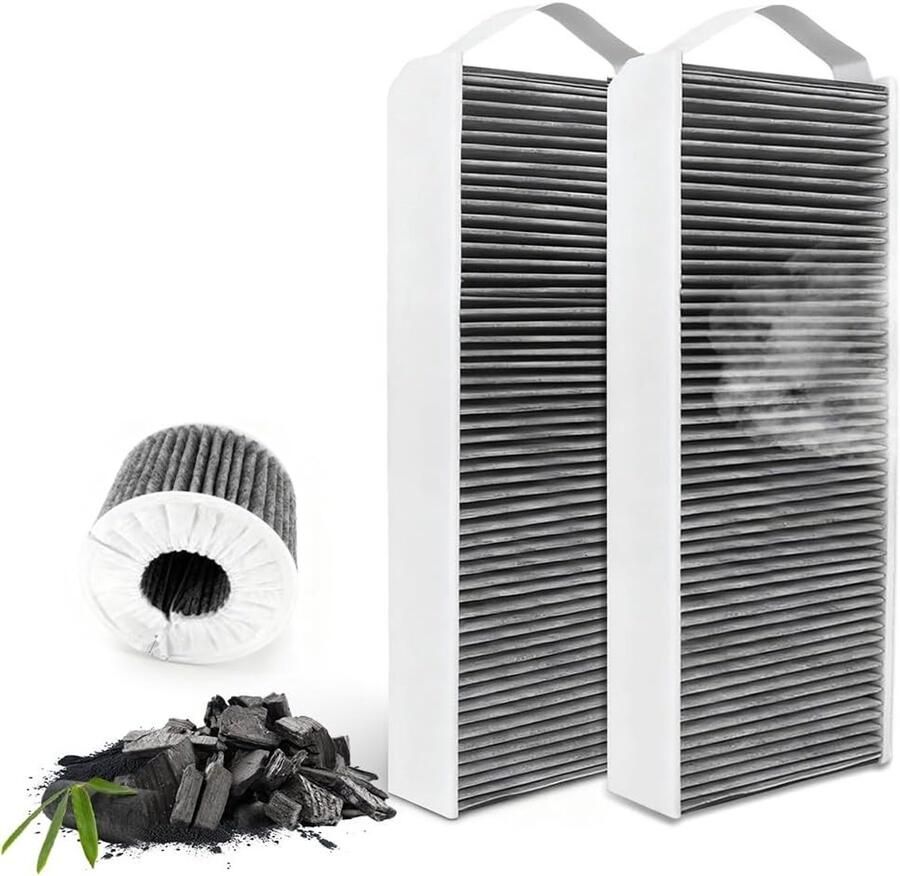 Actieve koolstoffilters voor afzuigkappen 2 stuks 5-laags filter voor optimale luchtkwaliteit