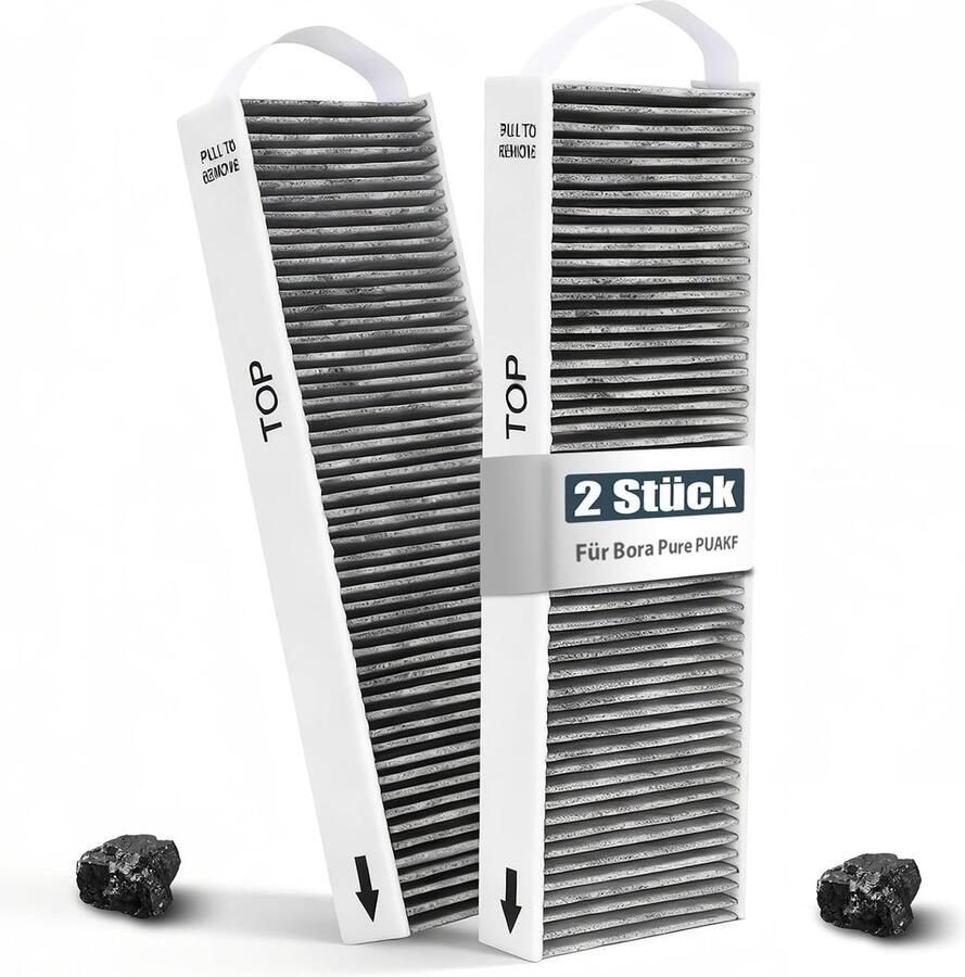 Actieve koolstoffilters voor Bora Pure PUAKF vervangingsfilters voor recirculatie afzuigkappen hoogwaardig filteraccessoire voor optimale luchtkwaliteit