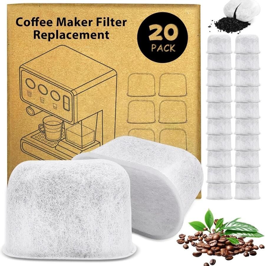 Verwisselbare waterfiltercartridges voor koffiezetapparaten actieve koolfilters 20 stuks accessoires voor volledig automatische koffiemachines