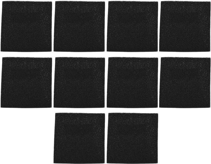 Geactiveerd Koolstoffilter 10 x 13 cm Solderingspons voor Rookabsorptie Geschikt voor Afzuigkappen en Luchtzuiveraars Ideaal voor Biologische Afvalbakken