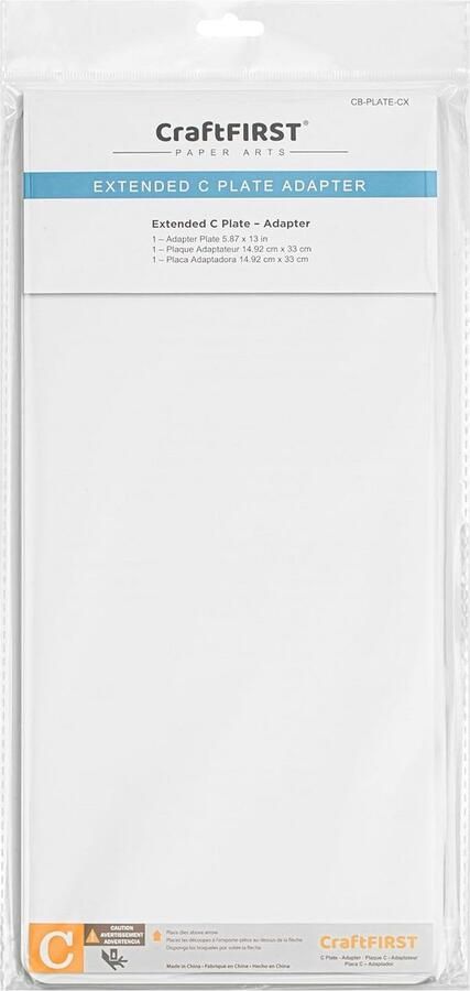 Adapter Plaat Snijmachine Hulpstuk Papier Snijden Extra Lang Formaat 5.8x13 inch Transparant