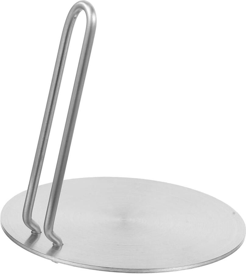 Adapterplaat Inductie Warmtegeleider Plaat Gelijkmatig Koken Roestvrij Staal 16 x 16 cm Zilver