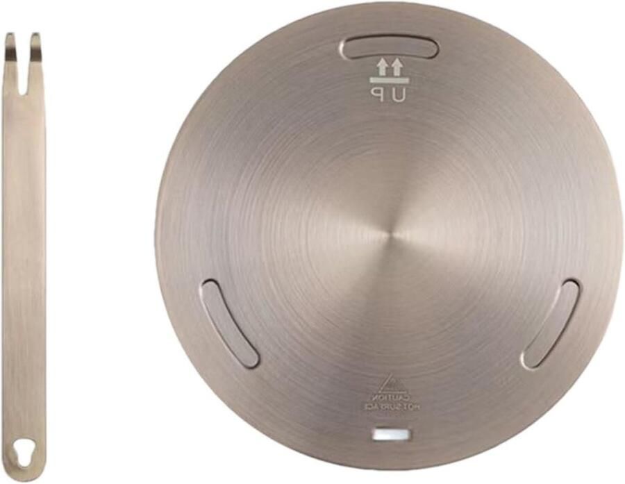 Adapterplaat Inductie Warmteverdeler Converter Gelijkmatig Koken Roestvrij Staal Aluminium 28 cm Zilver