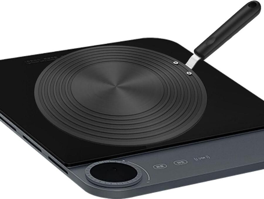 Warmteverdeler Inductie Adapterplaat Kookplaat Gelijkmatig Koken Snelle Warmteverspreiding 24 cm Zilver