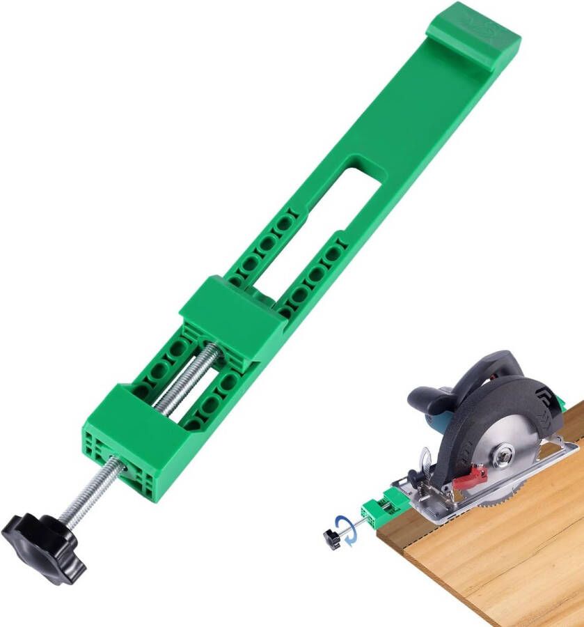 Adjustable Sawing Machine Basic Guide Circular Saw Milling Cutter Positioning Clamp Precision Wood Saw Guide for Wood Tile Precision Sawing Tasks