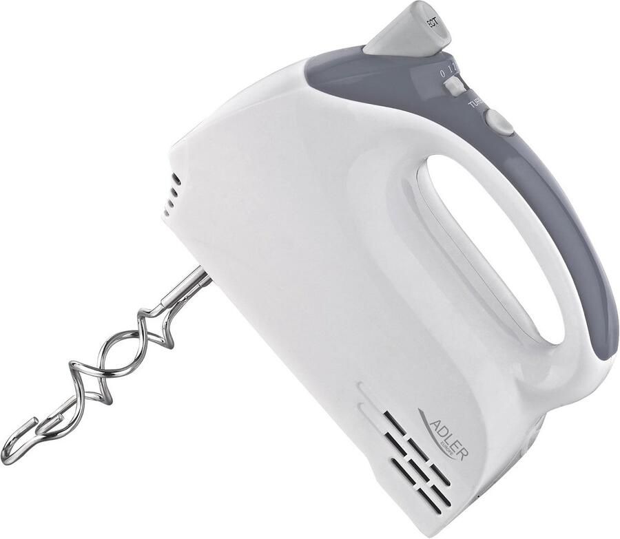 Adler AD 4201 hand mixer white grey