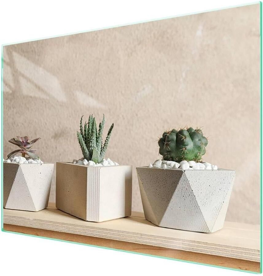 Afdekplaat fornuis Kookplaatafdekking werkblad Keuken decoreren beschermen Gehard glas krasbestendig 70 x 52 cm Veelkleurig