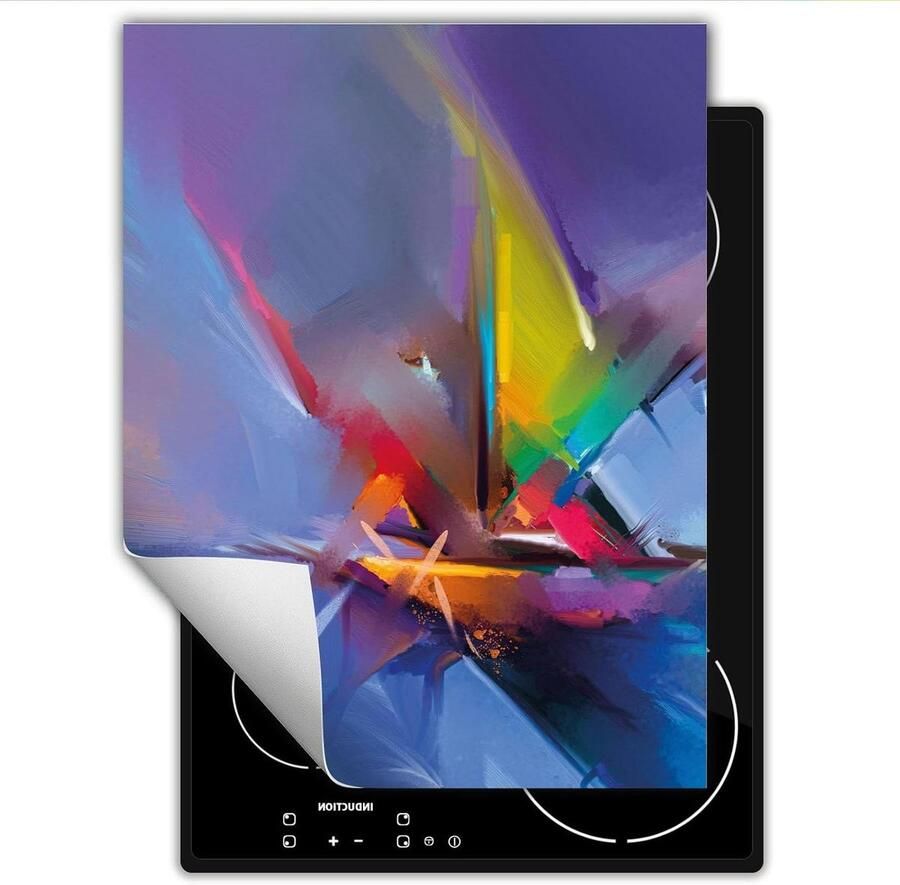 Afdekplaat fornuis Werkblad beschermer Extra werkruimte creëren Antislip vinyl materiaal 40x52 cm Boot beeld