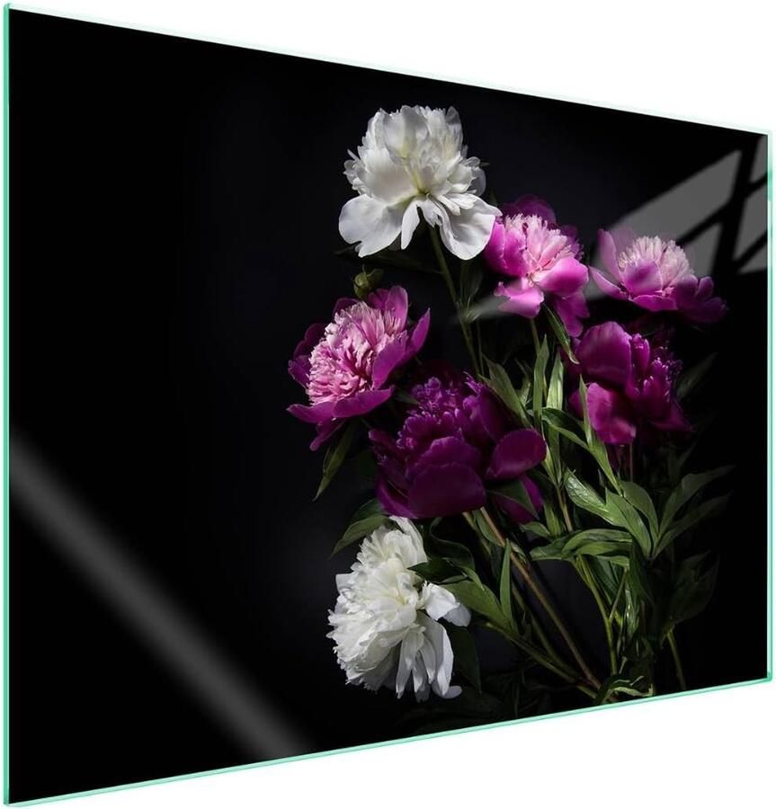 Afdekplaat fornuis Werkblad beschermer Koken en snijden Gehard glas 70 x 52 cm Veelkleurig