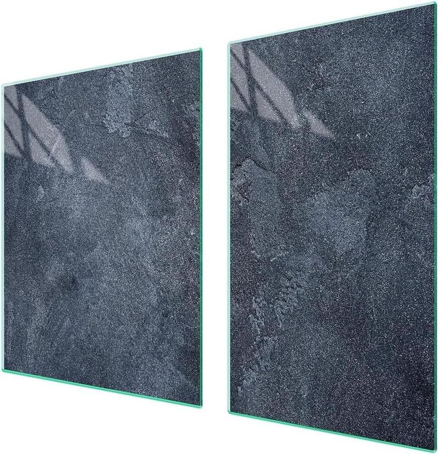 Afdekplaat fornuis Werkbladbeschermer glas Keuken beschermen en decoreren Kras- en slagvast gehard glas 100x52 cm Veelkleurig