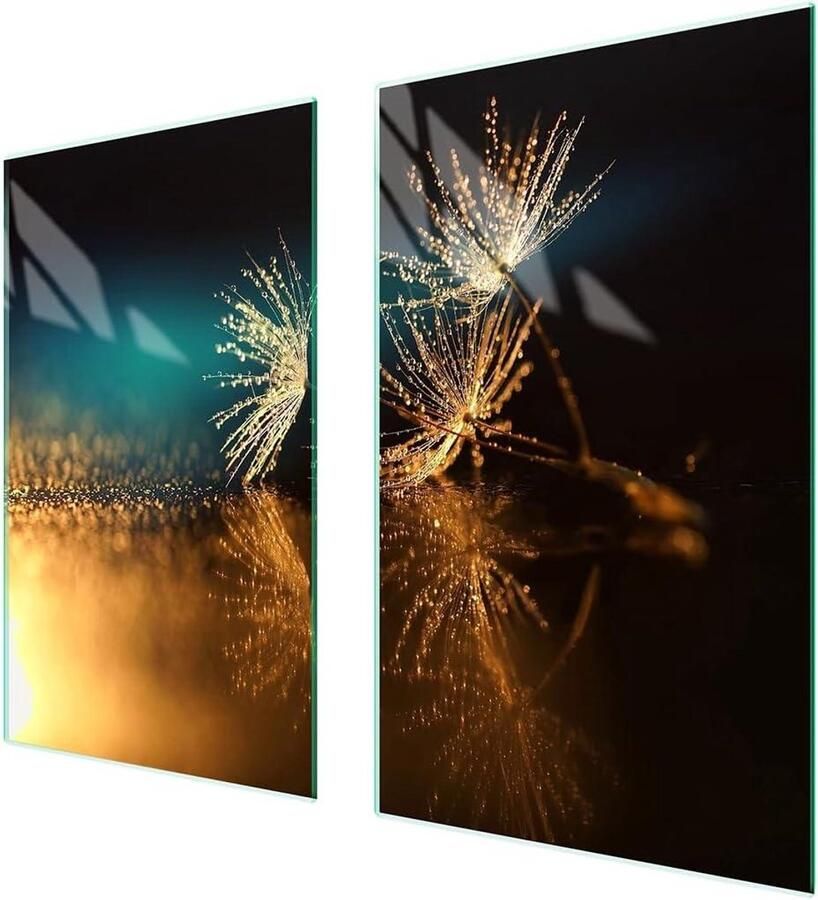 Afdekplaat fornuis Werkbladbeschermer glas Keuken beschermen Kras- en slagvast 75 x 52 cm Veelkleurig - Foto 2