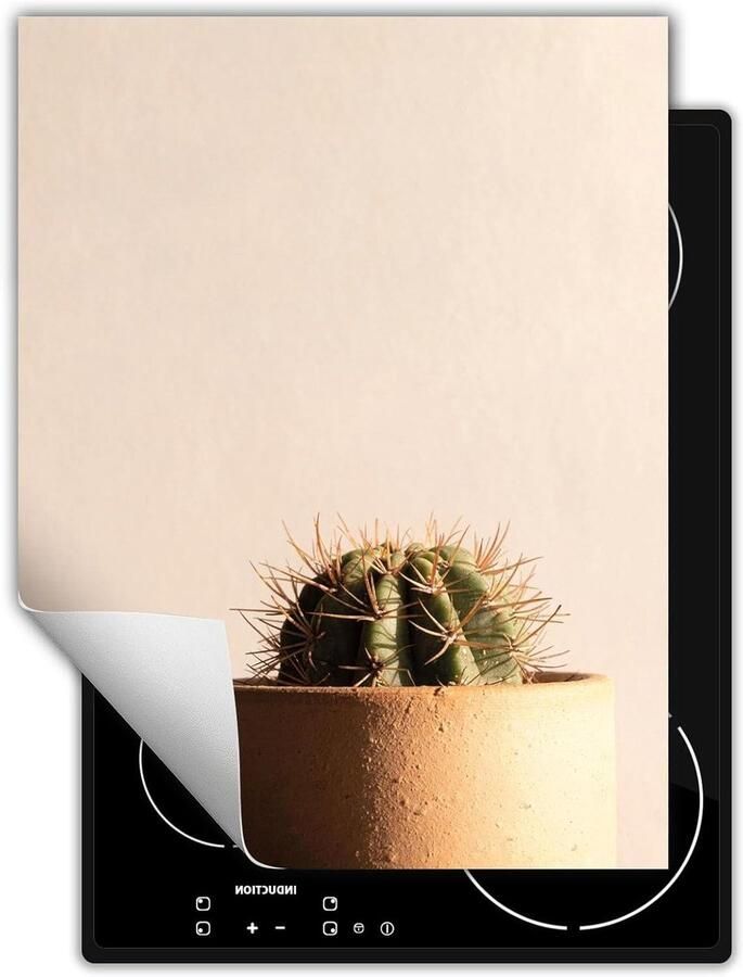 Afdekplaat fornuis Werkbladbeschermer kookplaat Extra werkruimte creëren Antislip vinyl materiaal 40x52 cm cactus