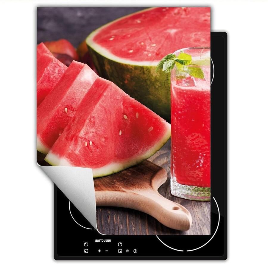 Afdekplaat fornuis Werkbladbeschermer Kookplaat Keuken organiseren Antislip vinyl materiaal 40x52 cm Watermeloen