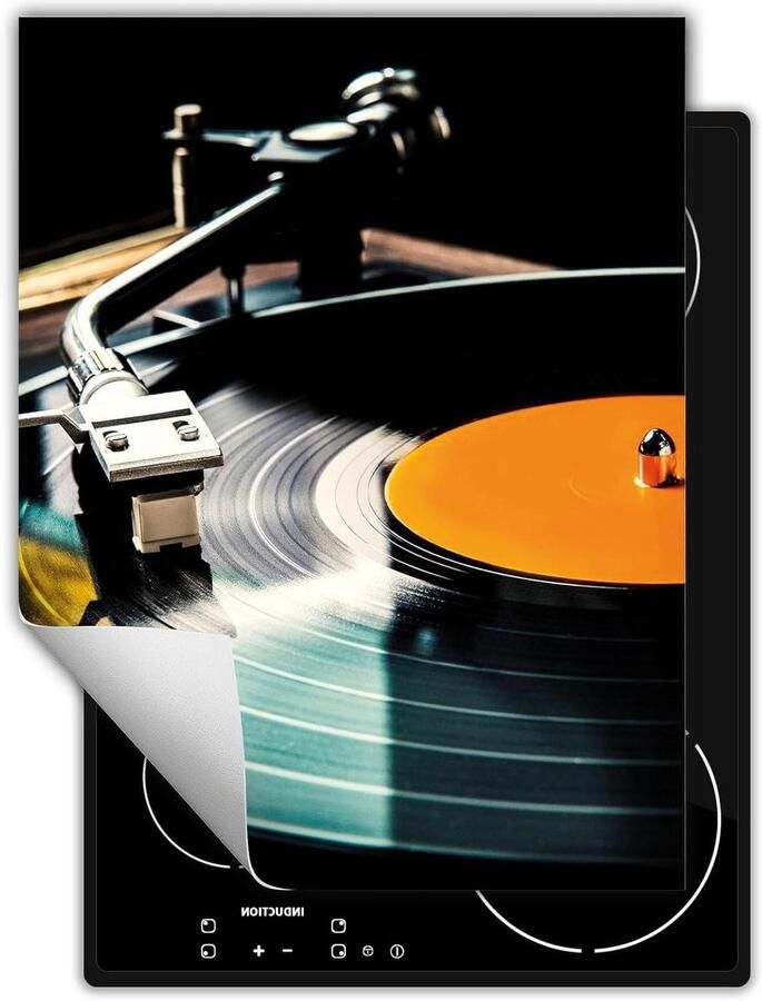 Afdekplaat fornuis Werkbladbeschermer mat Extra werkruimte creëren Antislip vinyl materiaal 40x52 cm Zwart