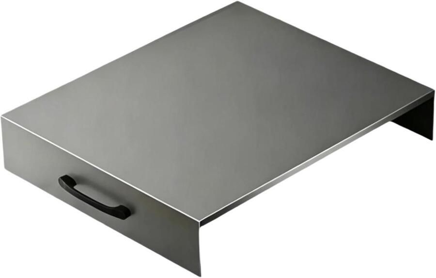 Afdekplaat Gasfornuis Kookplaat Beschermer Keuken Organiseren Vormvast Koolstofstaal 30x40x5 cm Wit