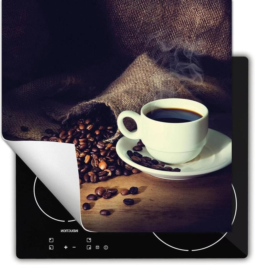 Afdekplaat Inductie Kookplaat Beschermer Keuken Decoratie Anti Slip 60x52 cm Koffie Bruin