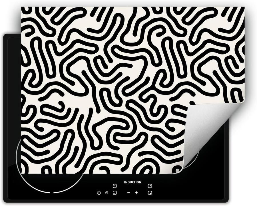 Afdekplaat Inductie Kookplaat Beschermer Keuken Werkruimte Antislip Vinyl 70x52 cm Patroon