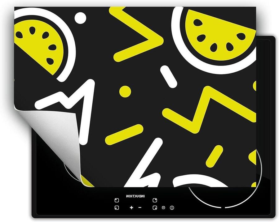 Afdekplaat inductiekookplaat Kookplaat beschermer Keuken organiseren Antislip vinyl 80x52 cm Patroon