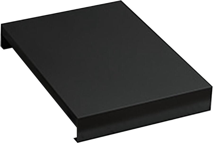 Afdekplaat Kookplaat Aanrecht Vergroter Extra Werkruimte Creëren Hittebestendig Roestvrij Staal 37x42 cm Zilverkleurig