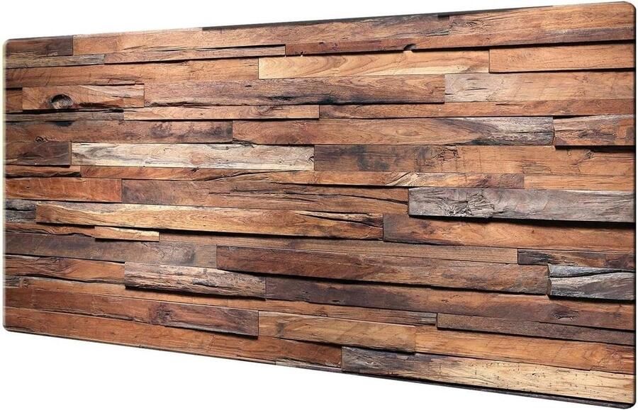 Afdekplaat Kookplaat Aanrechtblad Beschermer Keuken Beschermen Krasbestendig Glas 80 x 52 cm Bruin Houtmotief
