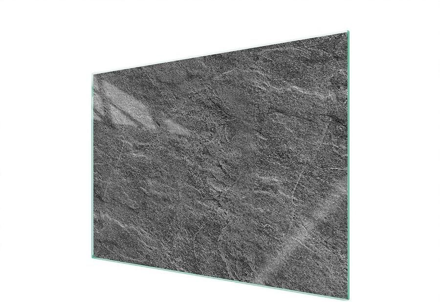 Afdekplaat Kookplaat Achterwand Glasplaat Keuken Beschermen Gehard Glas 70 x 52 cm Leisteen