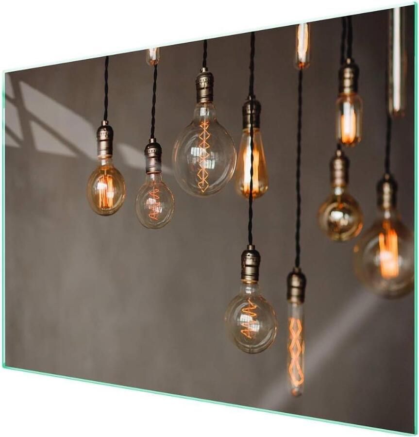 Afdekplaat Kookplaat Glasplaat Fornuis Keuken Beschermen Krasbestendig Gehard Glas 70 x 52 cm Decoratief
