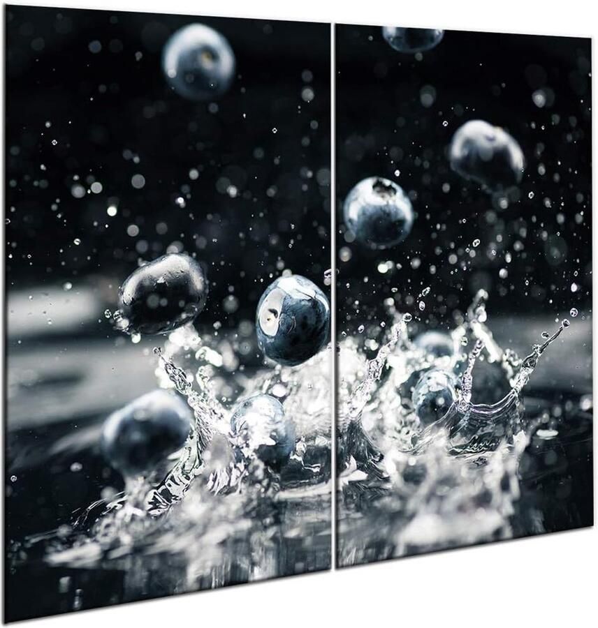 Afdekplaat Kookplaat Snijplank Spatwand Extra Werkruimte Keuken Gehard Glas Antislip 60 x 52 cm