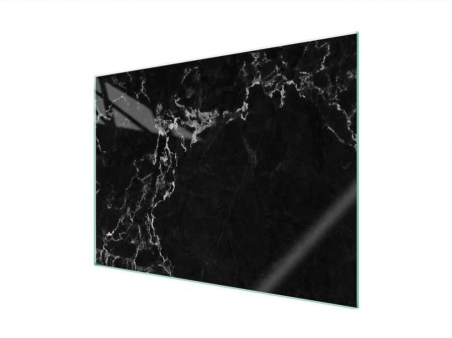 Afdekplaat Kookplaat Spatbescherming Glas Keuken Beschermen Gehard Glas 70 x 52 cm Marmer