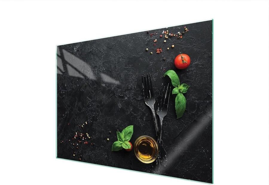 Afdekplaat Kookplaat Werkblad Beschermer Keuken Organisatie Gehard Glas 70 x 52 cm Slated