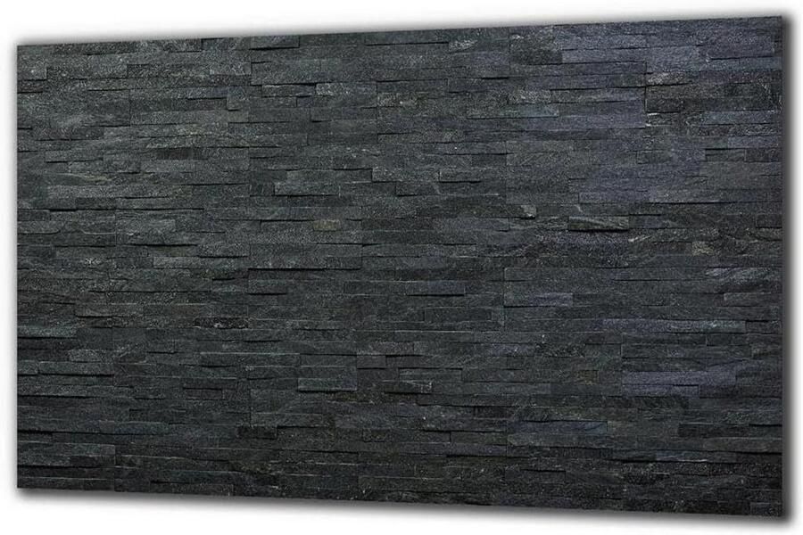 Afdekplaat Kookplaat Werkblad Beschermer Keuken Organisatie Veiligheidsglas Plaat 80 x 52 cm Leisteen Zwart
